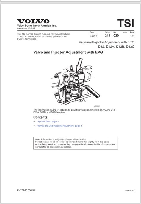 volvo compression test procedure|Service Bulletin Volvo Trucks North America, Inc. Trucks.